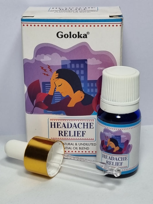 Aceite esencial aromaterapia alivio del dolor de cabeza 100% natural